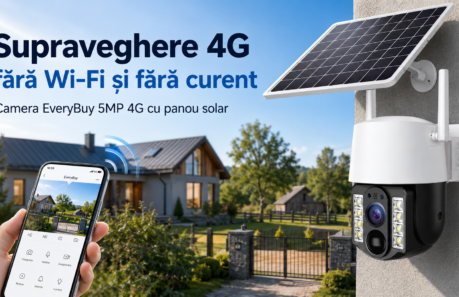 camera supraveghere 4G cu panou solar